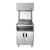 CE Certified Electric Freestanding French Fry Heat Preservation Workstation Heavy Duty Stainless Steel Body Closed Cabinet Tools