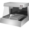 1 Stainless Steel Fries Heating Insulation Machine Dual Infrared Heating Lamps Removable Partition for Batch French Fries Display