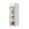 1784684294 Vertical Transparent Glass Door Beverage Cooler with LED Display Screen Air Circulation System for Convenience Store