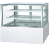 High Transparent Four Sided Defogging Glass Commercial Cake Display Showcase LED Lighting Automatic Defrost Energy Refrigerant