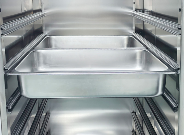 2 TTwo Door Upright Stainless Steel Bakery Tray Freezer for Pastry Shop Dough Storage Commercial Kitchen Refrigeration Equipment