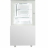 Sliding Door Commercial Cake Display Refrigerator 3-Temperature LED Lighting Luxury White Frame for Restaurant Hotel Dessert