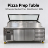 Commercial Pizza Prep Table Counter/refrigerated Sandwich Prep Table with Intelligent Temperature Control for Restaurant bar