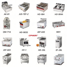 3 Commercial Electric Deep Fryer Equipment Full Range of Styles 304 Stainless Steel for Hotel Kitchen and Fast Food