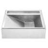 3 Smooth Welded Sloped Bottom Fries Draining Bin Easy Clean Stainless Steel Chip Strainer Basin for Daily Fried Chips Processing