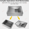 3 Detachable Desktop Fries Draining Bin Full Perforated Mesh Quickly Filter Grease for Crispy French Chips Display