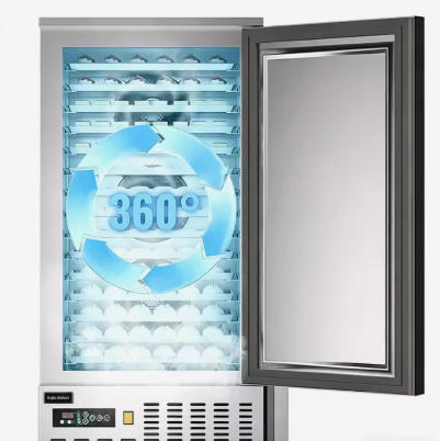 3 Commercial 5 Palletss Stainless Steel Quick Blast Freezer Machine for Restaurant Catering Hotel Frozen Food Storage