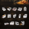 4 Commercial Electric Deep Fryer Equipment Full Range of Styles 304 Stainless Steel for Hotel Kitchen and Fast Food