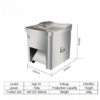 4 New 750W Electric Meat Slicer Cutter Machine Commercial Grade Stainless Steel Blade with Adjustable Thickness 2.5mm-15mm