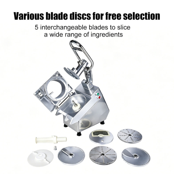 Stainless Steel Multifunctional Electric Vegetable Cutter Motor Portable Commercial Kitchen Cutter for Fast Food Restaurants CE