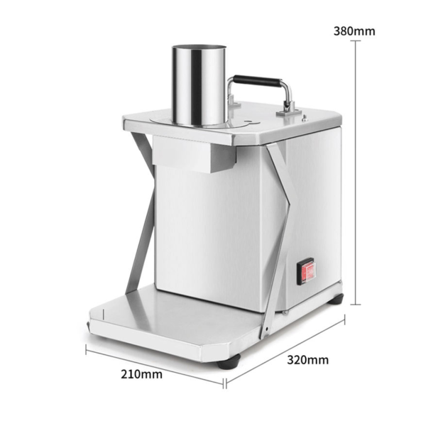 Commercial Electric Motor Stainless Steel Vegetable Dicing Machine 200W for Restaurant Catering