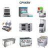 4 CPVKRY Full Set Commercial Gas Stainless Steel Restaurant Kitchen Equipment CE Certified Turnkey Kitchen Solutions for Hotel