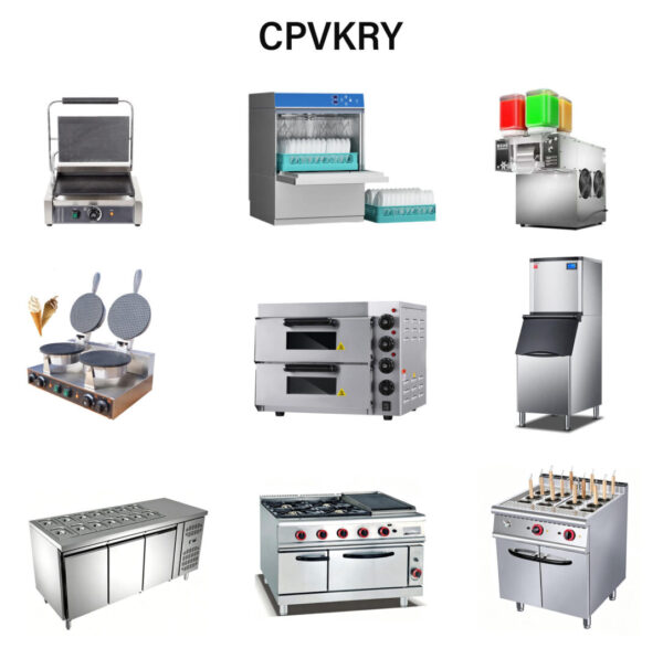 4 CPVKRY Full Set Commercial Gas Stainless Steel Restaurant Kitchen Equipment CE Certified Turnkey Kitchen Solutions for Hotel