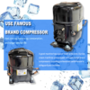 High Efficiency Compressor Fast Ice Making Commercial Food Grade Stainless Steel Ice Block Maker Machine 120kg Capacity Energy Saving for Hotel Restaurant Beverage Shop