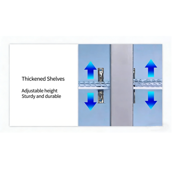 Commercial Industrial Stainless Steel Upright Air Cooler Dual-zone 6 Doors Hotel Kitchen Butcher