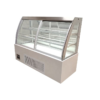 5 European Style Front Sliding Curved Glass Cake Showcase Anti-Fog LED Lighting Energy Saving Compressor Commercial Use for Bakery