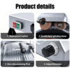 Semi-Automatic Stainless Steel Meat Slicer Electric Commercial Meat Slicer Machine Anti-Slip Design for Deli and Butcher Store