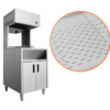 CE Certified Electric Freestanding French Fry Heat Preservation Workstation Heavy Duty Stainless Steel Body Closed Cabinet Tools