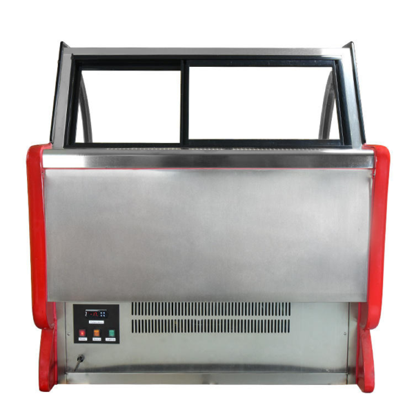 6 Commercial Single-Temperature Ice Cream Refrigerator Showcase Heating Wire Defog Glass Imported Compressor Fiberglass Base Dual
