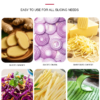 Stainless Steel Multifunctional Electric Vegetable Cutter Motor Portable Commercial Kitchen Cutter for Fast Food Restaurants CE