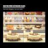 Commercial Refrigerated Cake Cabinet Air Cooler with Anti-Fog Glass and Humidity Preservation for Bakery Fruit Dessert Showcase