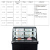 Commercial Refrigerated Cake Cabinet Air Cooler with Anti-Fog Glass and Humidity Preservation for Bakery Fruit Dessert Showcase