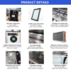 Countertop Commercial Ice Cream Showcase White Defog Glass Microcomputer Temp Controller for Mini Dessert Shop