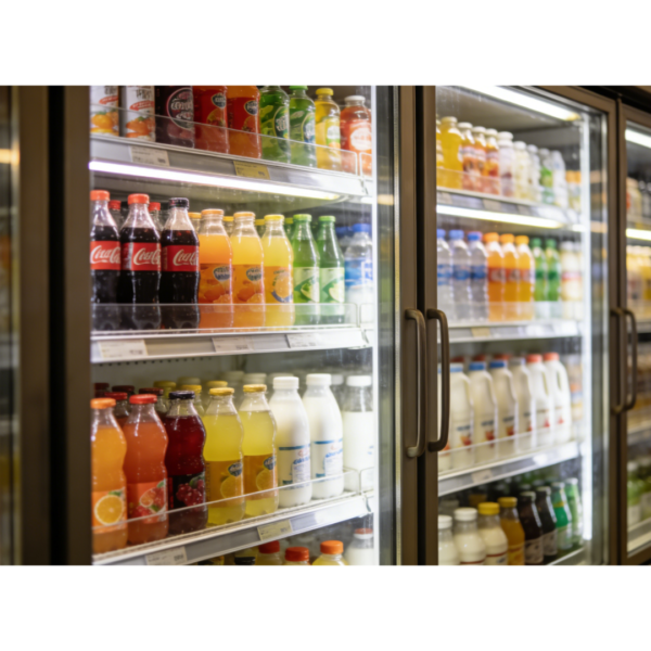F01 CPVKRY Upright Double-Temperature Multi Deck Commercial Freezer Showcases Supermarket Fridge Food Chiller Display Adjustable