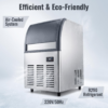 Commercial Snow Flakes Ice Cube Maker Machine Stainless Steel Compressor Intelligent Digital Control Compact Design for Bars