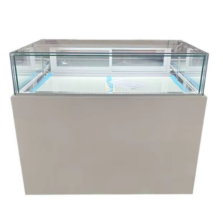 Countertop Glass Display Cabinet for Cakes Single Layer Flat Storage Digital Temperature Controller for Pastry Chiller