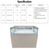 Countertop Glass Display Cabinet for Cakes Single Layer Flat Storage Digital Temperature Controller for Pastry Chiller