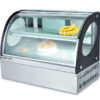 Commercial Curved Glass Cake Display Showcase Cabinet Freezer Bakery Equipment for Cafe Restaurant Hotel Supplies