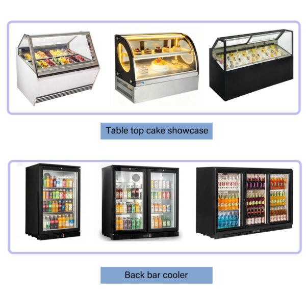 LG-280HG 5 Commercial Two Door Beverage Display Cooler Magnetic Sealed Glass Door Low Power Consumption for Convenience Store Retail