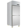 ZHUTU New Upright Mobile Two Door Stainless Steel Commercial Refrigerator for Restaurant and Fast Food Refrigeration Equipment