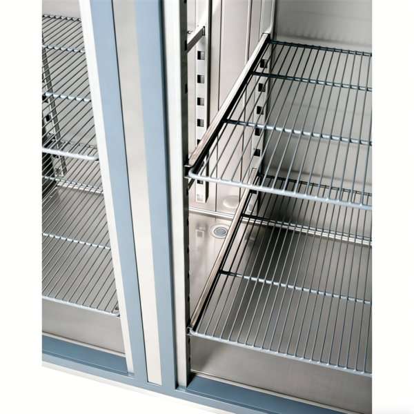 Commercial Industrial 650L Vertical Freezer Kitchen Equipment R290 Fan Cooling Single-Temperature Containerized Blast Freezer