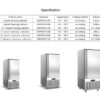 产品规格 Commercial 5 Palletss Stainless Steel Quick Blast Freezer Machine for Restaurant Catering Hotel Frozen Food Storage