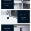 细节图 TTwo Door Upright Stainless Steel Bakery Tray Freezer for Pastry Shop Dough Storage Commercial Kitchen Refrigeration Equipment