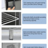 细节图 Heavy-Duty Commercial Worktop Fridge Stainless Steel Construction for Catering and Restaurant Kitchen Equipment